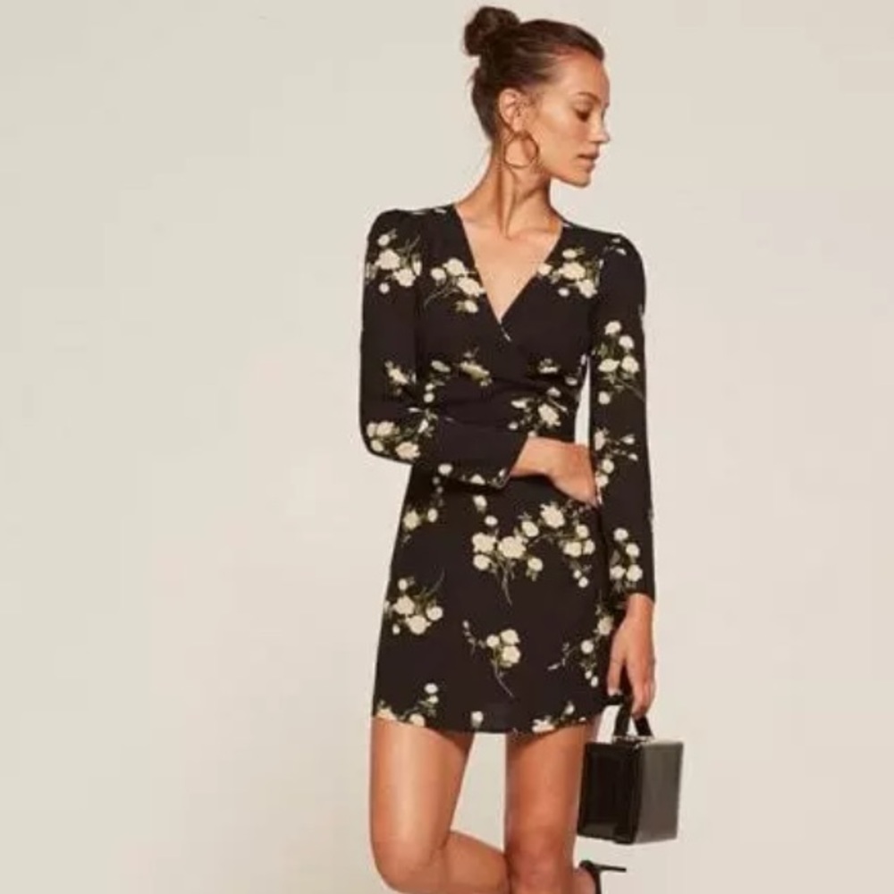 Reformation Wrap Zircon Dress size 4